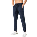 Pantalones de chándal de gimnasio para hombre, pantalones finos de Fitness, pantalones largos ajustados de secado rápido para correr, pantalones elásticos de entrenamiento para hombre