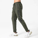 Pantalones de chándal de gimnasio para hombre, pantalones finos de Fitness, pantalones largos ajustados de secado rápido para correr, pantalones elásticos de entrenamiento para hombre