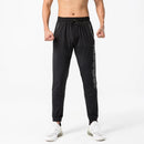 Pantalones de chándal de gimnasio para hombre, pantalones finos de Fitness, pantalones largos ajustados de secado rápido para correr, pantalones elásticos de entrenamiento para hombre