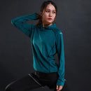 Instinct Blue – Sudadera con Capucha Mujer Outdoor | Manga Larga | Secado Rápido
