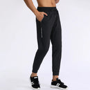 Pantalones de chándal de gimnasio para hombre, pantalones finos de Fitness, pantalones largos ajustados de secado rápido para correr, pantalones elásticos de entrenamiento para hombre