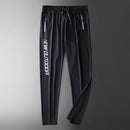 Pantalones de chándal de gimnasio para hombre, pantalones finos de Fitness, pantalones largos ajustados de secado rápido para correr, pantalones elásticos de entrenamiento para hombre