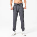 Pantalones de chándal de gimnasio para hombre, pantalones finos de Fitness, pantalones largos ajustados de secado rápido para correr, pantalones elásticos de entrenamiento para hombre