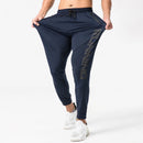 Pantalones de chándal de gimnasio para hombre, pantalones finos de Fitness, pantalones largos ajustados de secado rápido para correr, pantalones elásticos de entrenamiento para hombre
