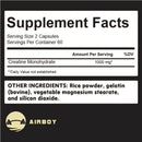 Instinct Blue – Creatina Monohidrato Cápsulas | Fuerza y Rendimiento | No-GMO Sin Gluten