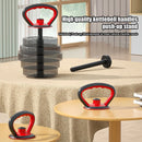 Instinct Blue – Asa Kettlebell Ajustable | Para Discos y Mancuernas | Fitness Casa