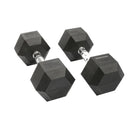 Instinct Blue – Mancuernas Hexagonales Goma | 1-50kg | Alta Calidad Musculación