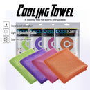 Toallas de refrigeración de 4 piezas (35,4x11,8 pulgadas), toalla deportiva suave y transpirable para exteriores, gimnasio, Yoga, ejercicio, Camping, Fitness, Runni