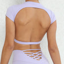 Instinct Blue – Top Deportivo Mujer | Espalda Abierta | Yoga y Gym