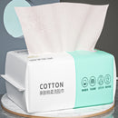 Toalla Facial desechable Natural de 100 Uds., limpieza Facial de viaje, removedor de maquillaje húmedo y seco, toalla no tejida de maquillaje suave de algodón perlado
