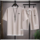 Ropa Masculina de Moda Verano, Ropa Deportiva de Baloncesto Transpirable, Camiseta de Manga Corta y Pantalones Cortos para Correr