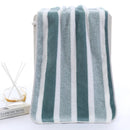 Toalla facial a rayas, absorbente y de secado rápido, súper suave, agradable para la piel, para el baño del hogar, 35x75cm, 1 Uds.