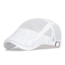 Gorra Retro de Malla Transpirable para Hombre, Estilo Newsboy, Ajustable, Plana, para Primavera y Verano