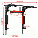 Barra horizontal de acero resistente para montaje en pared, para ejercicios de dominadas en casa, gimnasio interior, barra de entrenamiento con capacidad de carga de 200 kg.