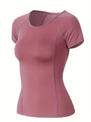 Instinct Blue – Camiseta Deportiva Mujer | Espalda Abierta | Yoga y Running