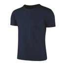 Camiseta deportiva de cuello redondo de secado rápido, camisetas de gimnasio, camiseta de entrenamiento para correr, ropa deportiva transpirable para hombre, servicio de clase