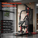 Gimnasio Multifuncional para el Hogar con Pila de Pesas de 160 LB, Estación de Entrenamiento de Fuerza para Todo el Cuerpo, Personalizable