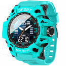 Relojes deportivos para hombre y mujer, manecillas tácticas, esfera grande, temporizador iluminado, despertador
