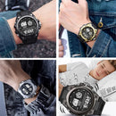Reloj Deportivo para Hombres Estudiantes, Multifunción, Luminoso, con Alarma, Resistente al Agua, Reloj Digital LED para Hombre, Reloj de Pulsera Electrónico Deportivo