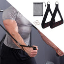 Empuñadura de alta resistencia para máquina de cable con gancho y anilla en D, empuñaduras metálicas para gimnasio, agarre para entrenamiento de yoga, ejercicio, bandas de resistencia y gimnasio.