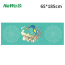 Instinct Blue – Esterilla Yoga Terciopelo Doble Cara | Antideslizante Plegable | Playa y Fitness
