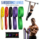 Banda de Resistencia de 7 Niveles para Entrenamiento de Agilidad, Equipo de Gimnasio, Accesorios de Yoga y Pilates, Banda de Goma para Ejercicio en Casa