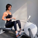 Máquina de remo con resistencia de aire autogenerada - Equipo de fitness cardiovascular para gimnasio en casa, entrenamiento de cuerpo completo