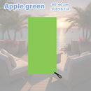 Toalla de microfibra de doble cara de 40x80cm de secado rápido - Toalla absorbente para gimnasio, playa y viajes con lazo para colgar y bolsa de almacenamiento