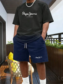 Instinct Blue – Conjunto Deportivo Hombre Dos Piezas | Camiseta + Shorts | Verano