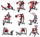 Equipo de fuerza de gimnasio para empujar el pecho y entrenamiento de espalda alta y dispositivo de postura tumbada, flexión de piernas multifuncional comercial