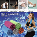 Toallas de refrigeración de 4 piezas (35,4x11,8 pulgadas), toalla deportiva suave y transpirable para exteriores, gimnasio, Yoga, ejercicio, Camping, Fitness, Runni