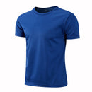 Camiseta deportiva de cuello redondo de secado rápido, camisetas de gimnasio, camiseta de entrenamiento para correr, ropa deportiva transpirable para hombre, servicio de clase