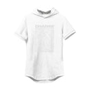 Camiseta con capucha para hombre, prenda deportiva de manga corta, ajustada, de algodón, transpirable, para entrenamiento y Culturismo