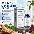 Suplementos en Gotas para Hombres con Panax Ginseng, Ginkgo Biloba, Semilla de Uva y Vitamina B12 para Energía y Vitalidad Diaria, 30 ML