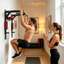 Barra horizontal de acero resistente para montaje en pared, para ejercicios de dominadas en casa, gimnasio interior, barra de entrenamiento con capacidad de carga de 200 kg.