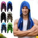 Toalla con Capucha Refrescante - Toalla con Capucha, Tecnología de Enfriamiento por Evaporación, Enfría al Instante al Mojarse, Ideal para Deportes, Fitness, Gimnasio WORLDKPI