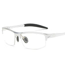 Gafas ópticas cuadradas deportivas de medio marco con prescripción para miopía/hipermetropía/gafas personalizadas progresivas multifocales