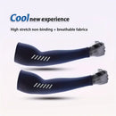 1 par de mangas deportivas ligeras y transpirables para hombre, tela de seda helada, absorbente del sudor para ciclismo, pesca, correr y hacer senderismo