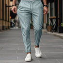 Instinct Blue – Pantalones Casual Hombre Pierna Recta | Color Sólido | Verano Moda