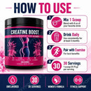 Instinct Blue – Creatina Monohidrato Mujer 5g | Colágeno + BCAA + Glutamina | Recuperación