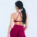 Instinct Blue – Sujetador Deportivo Mujer Yoga | Espalda Abierta | Alta Sujeción