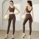Ropa Deportiva para Mujer: Conjunto de Sujetador y Top de Yoga de Alta Intensidad Antichoque y Antideslizante para Correr, con Efecto Push-Up