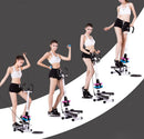 Máquina de gimnasio portátil para ejercicio cardiovascular, stepper elíptico comercial con manillar, mini stepper giratorio