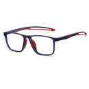 Gafas deportivas cuadradas para hombre y mujer, lentes de lectura con luz azul, graduadas, ópticas, enfoque único, presbicia, + 4,75