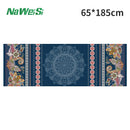 Instinct Blue – Esterilla Yoga Terciopelo Doble Cara | Antideslizante Plegable | Playa y Fitness