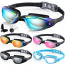 Gafas de natación profesionales impermeables, gafas antiniebla 100% protección UV sin fugas para adultos, hombres, mujeres y jóvenes