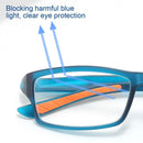Gafas de lectura deportivas ultraligeras para hombre y mujer, lentes ópticas para presbicia, antiluz azul, visión lejana, dioptrías + 100 + 400