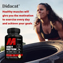 Concentrado de proteínas de suero Didacat, con proteínas de 5000 mg, sin gluten y sin OGM, aumenta la inmunidad y apoya la recuperación post-exercice