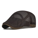 Gorra Retro de Malla Transpirable para Hombre, Estilo Newsboy, Ajustable, Plana, para Primavera y Verano