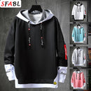 Instinct Blue – Sudadera con Capucha Hombre Hip Hop | Pullover | Casual Outdoor